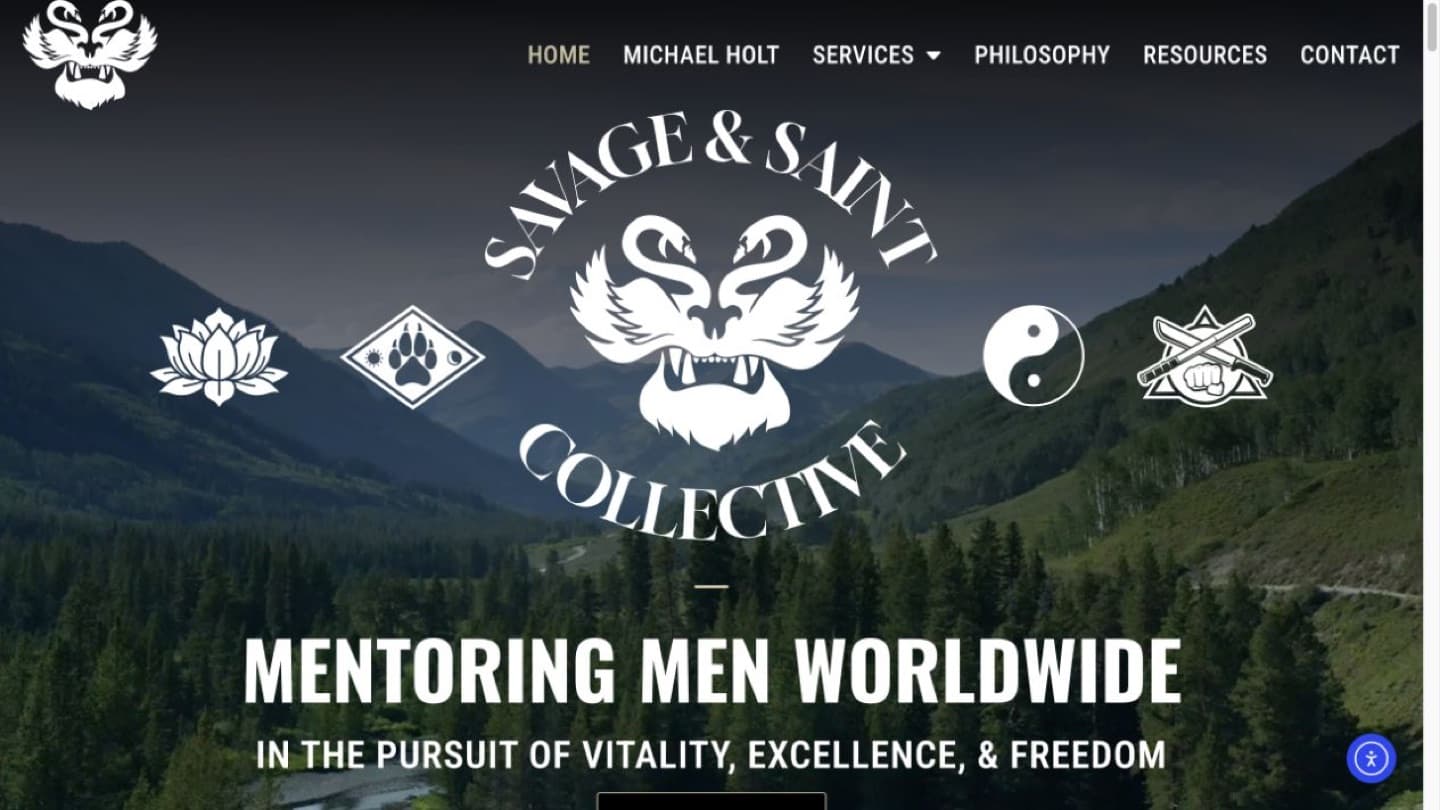 Savage & Saint website homepage preview