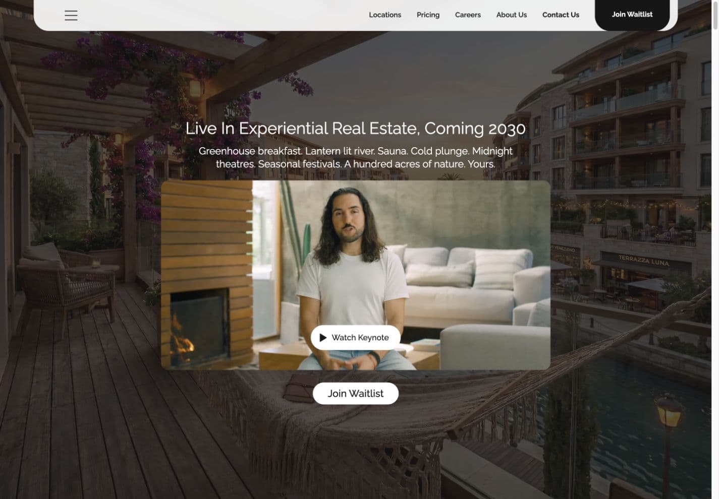 Elysium Communities website homepage